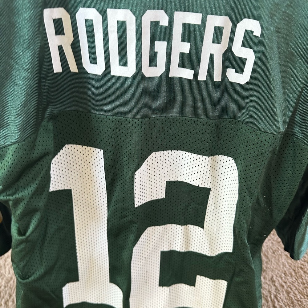 Men’s pre own as is Reebok NFL Aaron Rodgers home jersey size CL GreenBay Packer - Picture 8 of 8